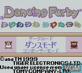 Image de l'ecran titre du jeu Dancing Furby sur Nintendo Game Boy Color
