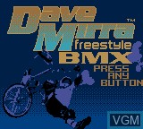 Image de l'ecran titre du jeu Dave Mirra Freestyle BMX sur Nintendo Game Boy Color