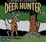 Image de l'ecran titre du jeu Deer Hunter sur Nintendo Game Boy Color
