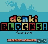Image de l'ecran titre du jeu Denki Blocks! sur Nintendo Game Boy Color