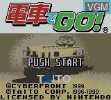 Image de l'ecran titre du jeu Densha de Go! sur Nintendo Game Boy Color
