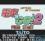 Image de l'ecran titre du jeu Densha de Go! 2 sur Nintendo Game Boy Color