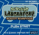 Image de l'ecran titre du jeu Dexter's Laboratory - Robot Rampage sur Nintendo Game Boy Color