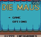 Image de l'ecran titre du jeu Maus, Die sur Nintendo Game Boy Color