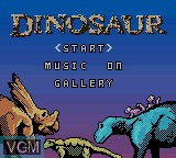Image de l'ecran titre du jeu Dinosaur sur Nintendo Game Boy Color
