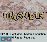 Image de l'ecran titre du jeu Dinosaur'us sur Nintendo Game Boy Color