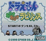 Image de l'ecran titre du jeu Doraemon - Aruke Aruke Labyrinth sur Nintendo Game Boy Color