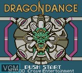 Image de l'ecran titre du jeu Dragon Dance sur Nintendo Game Boy Color