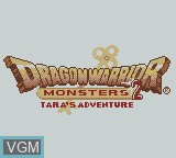Image de l'ecran titre du jeu Dragon Warrior Monsters 2 - Tara's Adventure sur Nintendo Game Boy Color