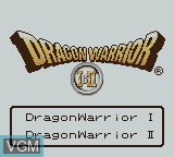 Image de l'ecran titre du jeu Dragon Warrior I & II sur Nintendo Game Boy Color