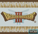 Image de l'ecran titre du jeu Dragon Warrior III sur Nintendo Game Boy Color