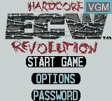 Image de l'ecran titre du jeu ECW Hardcore Revolution sur Nintendo Game Boy Color