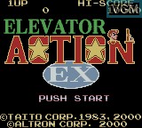 Image de l'ecran titre du jeu Elevator Action EX sur Nintendo Game Boy Color