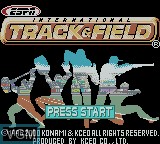 Image de l'ecran titre du jeu ESPN International Track & Field sur Nintendo Game Boy Color