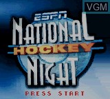 Image de l'ecran titre du jeu ESPN National Hockey Night sur Nintendo Game Boy Color