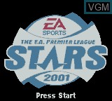 Image de l'ecran titre du jeu F.A. Premier League Stars 2001, The sur Nintendo Game Boy Color