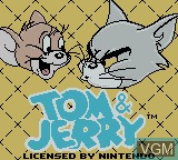 Image de l'ecran titre du jeu Tom and Jerry sur Nintendo Game Boy Color