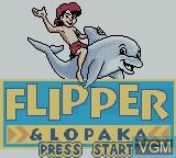 Image de l'ecran titre du jeu Flipper & Lopaka sur Nintendo Game Boy Color