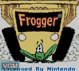 Image de l'ecran titre du jeu Frogger sur Nintendo Game Boy Color