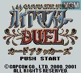 Image de l'ecran titre du jeu Gaia Master Duel Card Attacks sur Nintendo Game Boy Color