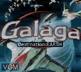 Image de l'ecran titre du jeu Galaga - Destination Earth sur Nintendo Game Boy Color