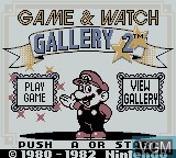Image de l'ecran titre du jeu Game & Watch Gallery 2 sur Nintendo Game Boy Color