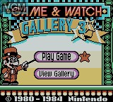 Image de l'ecran titre du jeu Game & Watch Gallery 3 sur Nintendo Game Boy Color