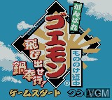 Image de l'ecran titre du jeu Ganbare Goemon - Mononoke Douchuu - Tobidase Nabe Bugyou sur Nintendo Game Boy Color