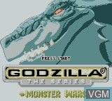 Image de l'ecran titre du jeu Godzilla the Series - Monster Wars sur Nintendo Game Boy Color