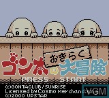 Image de l'ecran titre du jeu Gonta no Okiraku Daibouken sur Nintendo Game Boy Color