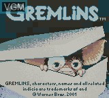 Image de l'ecran titre du jeu Gremlins - Unleashed sur Nintendo Game Boy Color