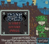 Image de l'ecran titre du jeu Hands of Time sur Nintendo Game Boy Color