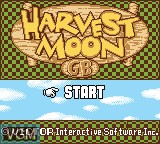 Image de l'ecran titre du jeu Harvest Moon GB sur Nintendo Game Boy Color