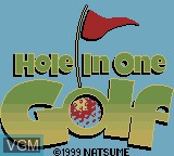 Image de l'ecran titre du jeu Hole in One Golf sur Nintendo Game Boy Color