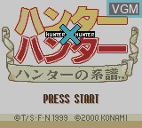 Image de l'ecran titre du jeu Hunter X Hunter - Hunter no Keifu sur Nintendo Game Boy Color