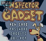 Image de l'ecran titre du jeu Inspector Gadget - Operation Madkactus sur Nintendo Game Boy Color