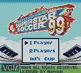 Image de l'ecran titre du jeu International Superstar Soccer 99 sur Nintendo Game Boy Color