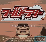 Image de l'ecran titre du jeu It's a World Rally sur Nintendo Game Boy Color
