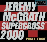 Image de l'ecran titre du jeu Jeremy McGrath Supercross 2000 sur Nintendo Game Boy Color