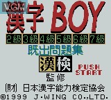 Image de l'ecran titre du jeu Kanji Boy sur Nintendo Game Boy Color