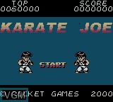 Image de l'ecran titre du jeu Karate Joe sur Nintendo Game Boy Color
