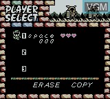 Image du menu du jeu Legend of Zelda, The - Link's Awakening DX sur Nintendo Game Boy Color