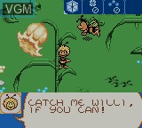 Image du menu du jeu Maya the Bee - Garden Adventures sur Nintendo Game Boy Color