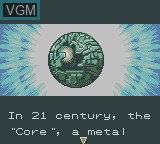 Image du menu du jeu Metal Walker sur Nintendo Game Boy Color