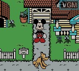 Image du menu du jeu Mickey's Racing Adventure sur Nintendo Game Boy Color