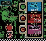 Image du menu du jeu NASCAR Challenge sur Nintendo Game Boy Color