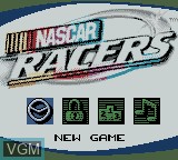 Image du menu du jeu NASCAR Racers sur Nintendo Game Boy Color