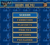 Image du menu du jeu NBA Showtime - NBA on NBC sur Nintendo Game Boy Color
