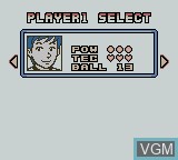 Image du menu du jeu Pocket Bowling sur Nintendo Game Boy Color