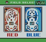 Image du menu du jeu Pokemon Pinball sur Nintendo Game Boy Color